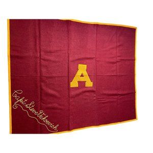 Large Vintage Arizona State University ASU ? Football Stadium Blanket 57' X 70"